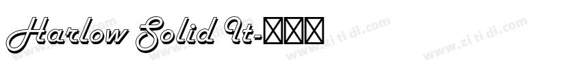 Harlow Solid It字体转换